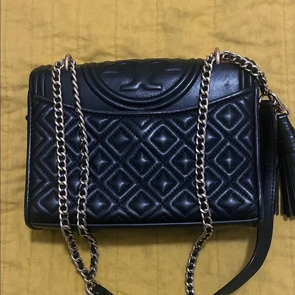 Tory Burch Black Quilted Crossbody Bag - Picture 3 of 6